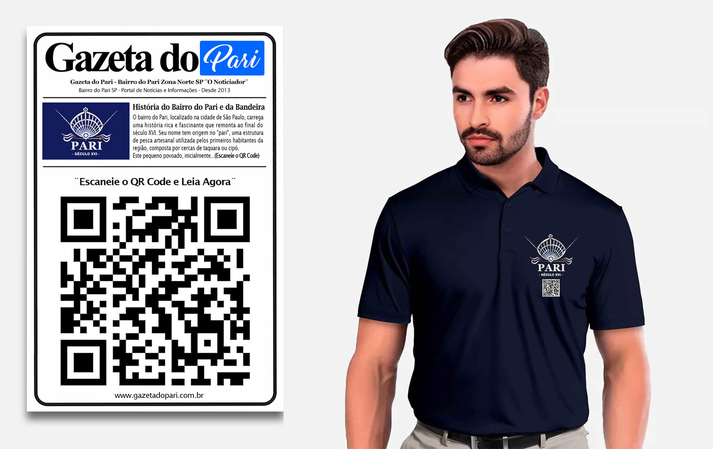 placa-gazeta-do-pari-e-camiseta