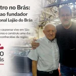 Ricardo F. Ramos e o Sr. Mimi durante encontro realizado no Lojão do Brás.