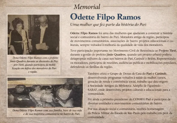 memorial Odette filpo ramos - gazeta do pari