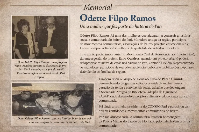 memorial Odette filpo ramos - gazeta do pari